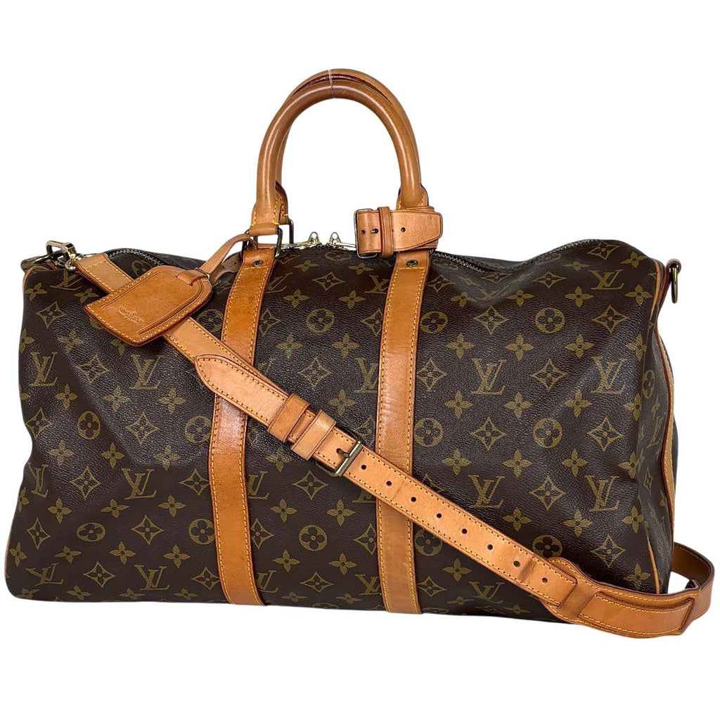 Louis Vuitton Keepall Bandouliere 45 Boston Bag Monogram Brown