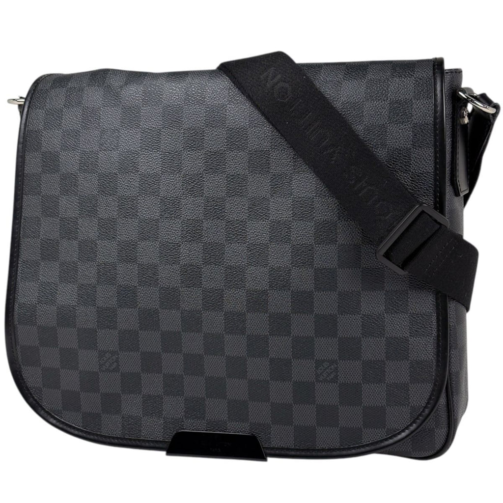 Louis Vuitton Daniel MM Shoulder Bag Damier Graphite Black