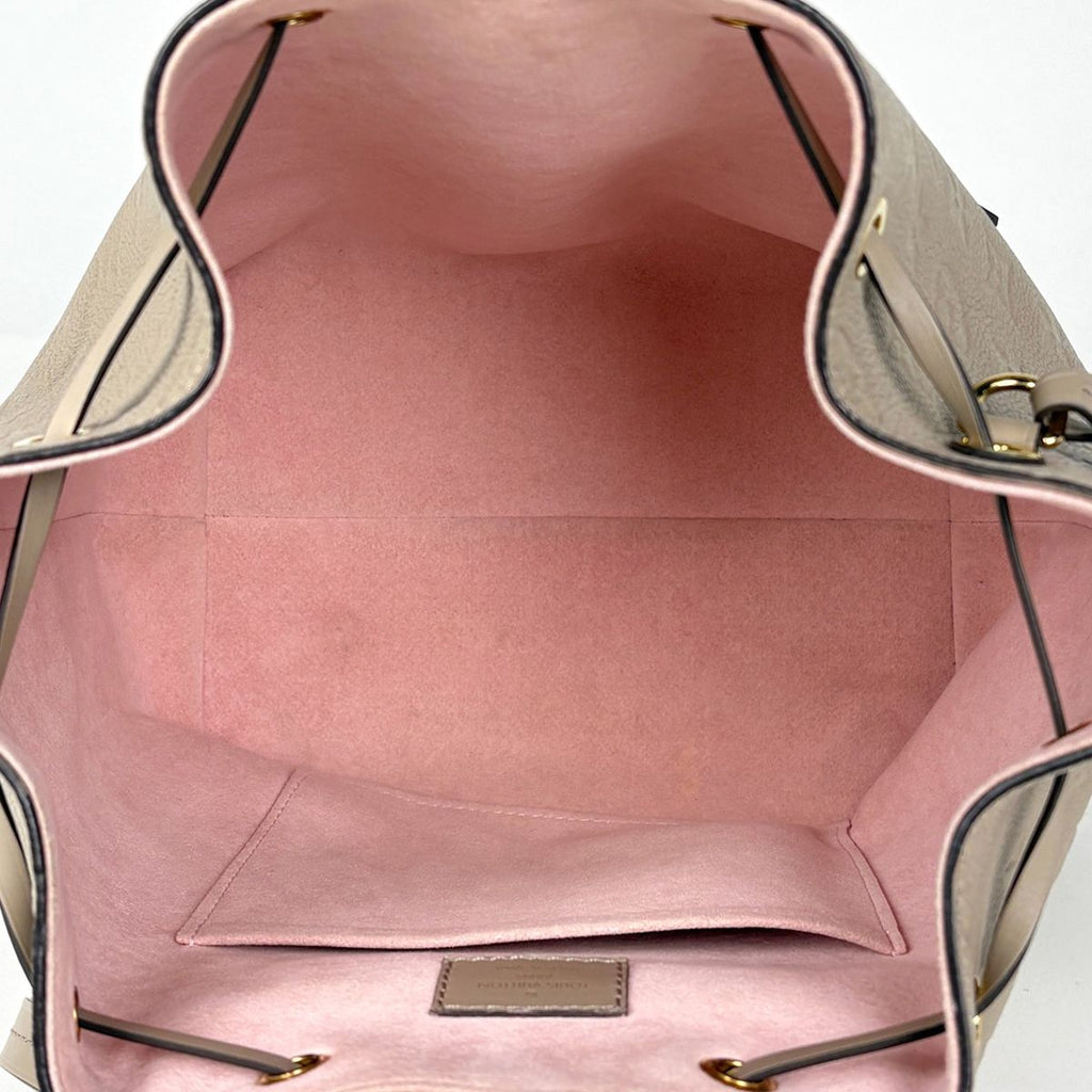 Louis Vuitton Montsouris PM Backpack Monogram Empreinte Tourterelle — view 8