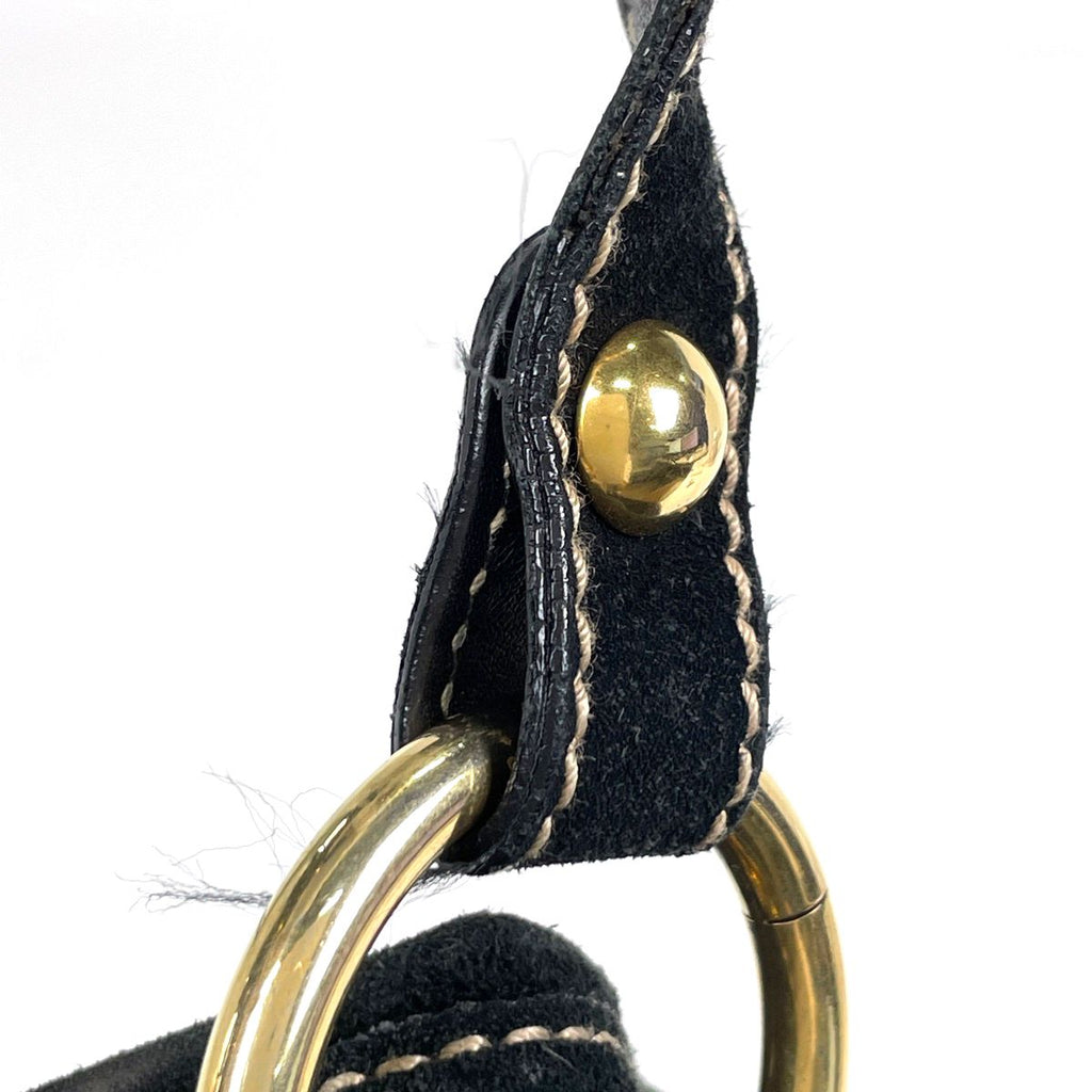 Gucci Tote Babushka Crest Suede Black — view 5