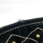 Gucci Tote Babushka Crest Suede Black — view 4