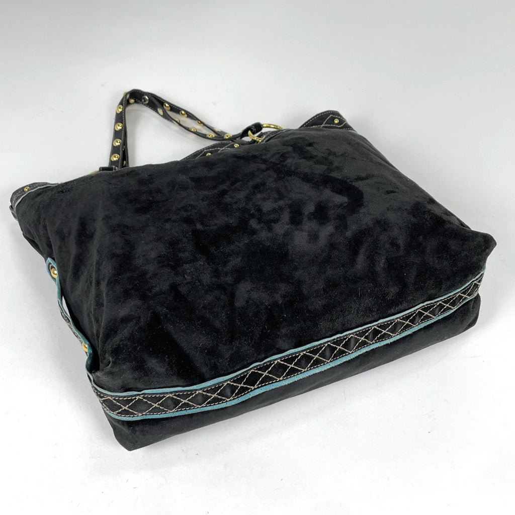 Gucci Tote Babushka Crest Suede Black — view 2