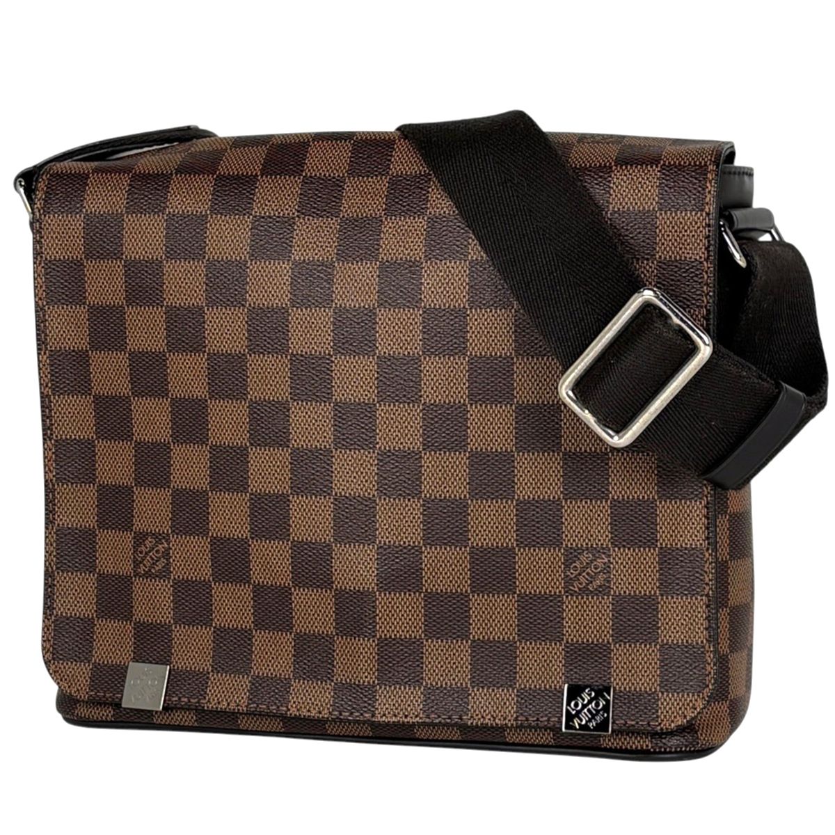 Louis Vuitton Damier District PM NM Shoulder Bag Brown