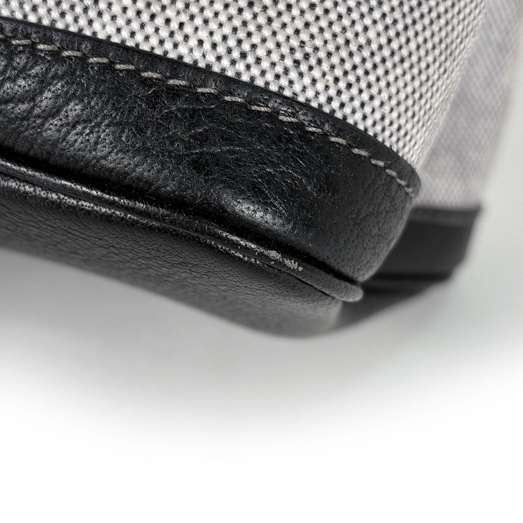 Hermes Garden Party PM Tote Toile Ash Gray Black — view 3