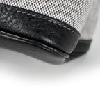Hermes Garden Party PM Tote Toile Ash Gray Black — view 3