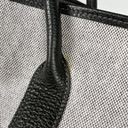 Hermes Garden Party PM Tote Toile Ash Gray Black — view 5