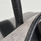 Hermes Garden Party PM Tote Toile Ash Gray Black — view 6