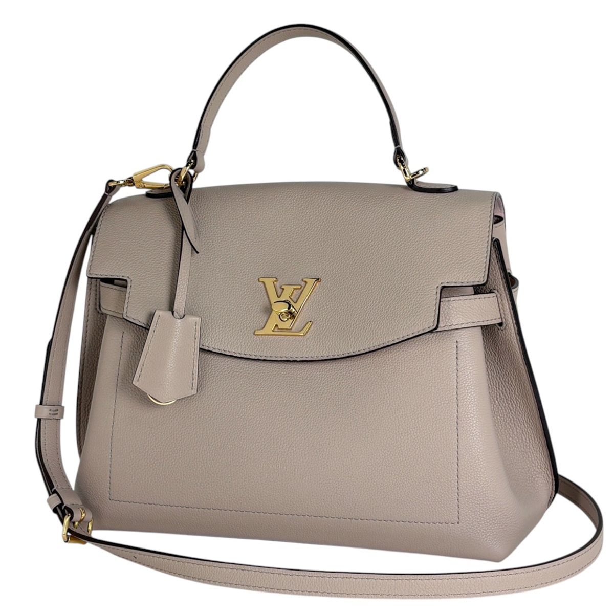 Louis Vuitton Lockme Ever 2-Way Shoulder Bag Leather Gray