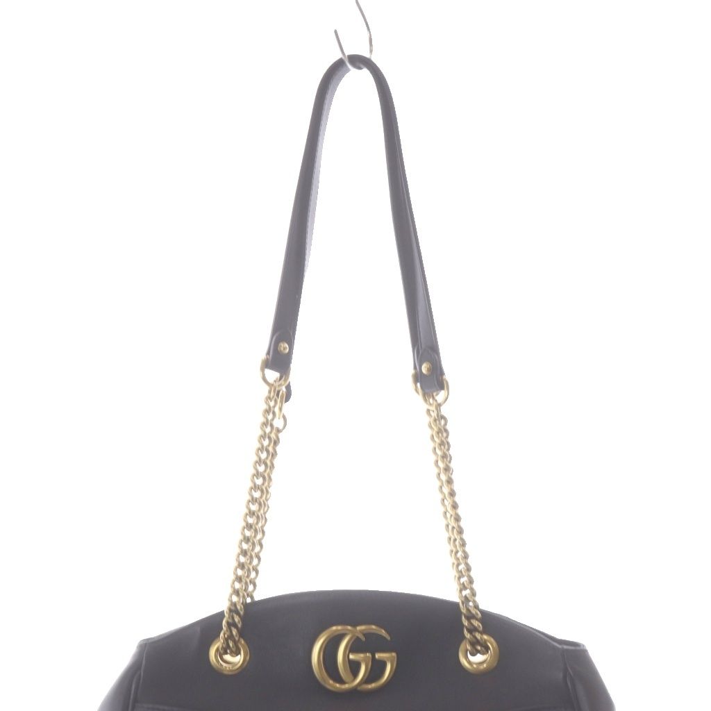Gucci GG Marmont Chain Tote Black Beige — view 3