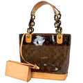 Louis Vuitton Cabas Ambre PM Tote Monogram Vinyl Brown