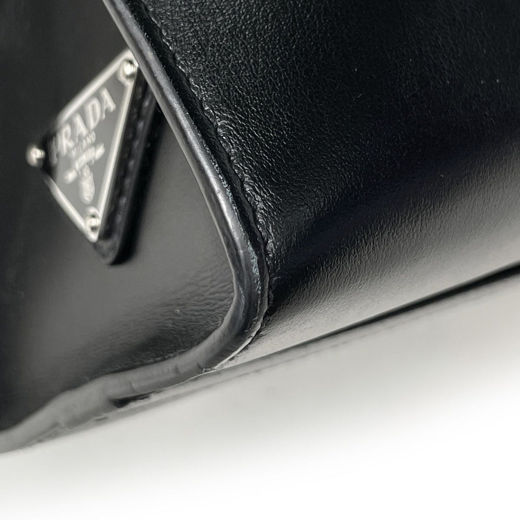 Prada Tote 2-Way Leather Nero — view 3