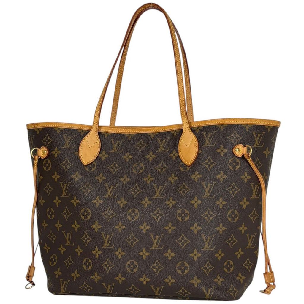 Louis Vuitton Neverfull MM Tote Shoulder Bag Monogram Brown