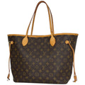Louis Vuitton Neverfull MM Tote Shoulder Bag Monogram Brown