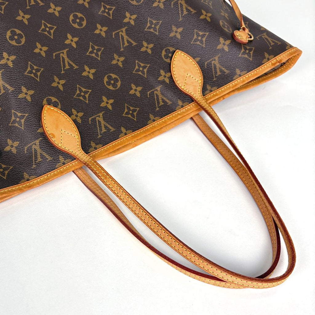 Louis Vuitton Neverfull MM Tote Shoulder Bag Monogram Brown — view 7