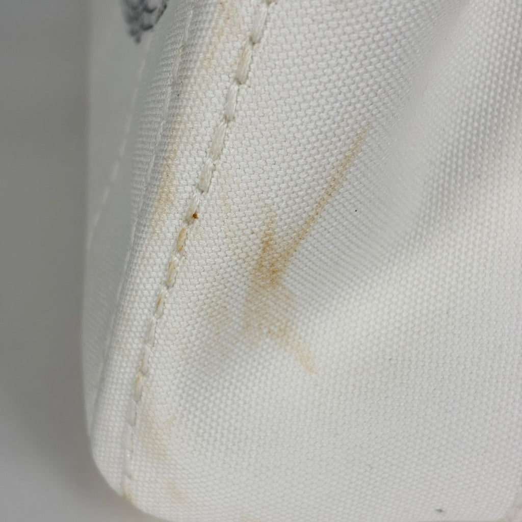 Prada Canapa Tote 2-Way Shoulder Bag Canvas White — view 4