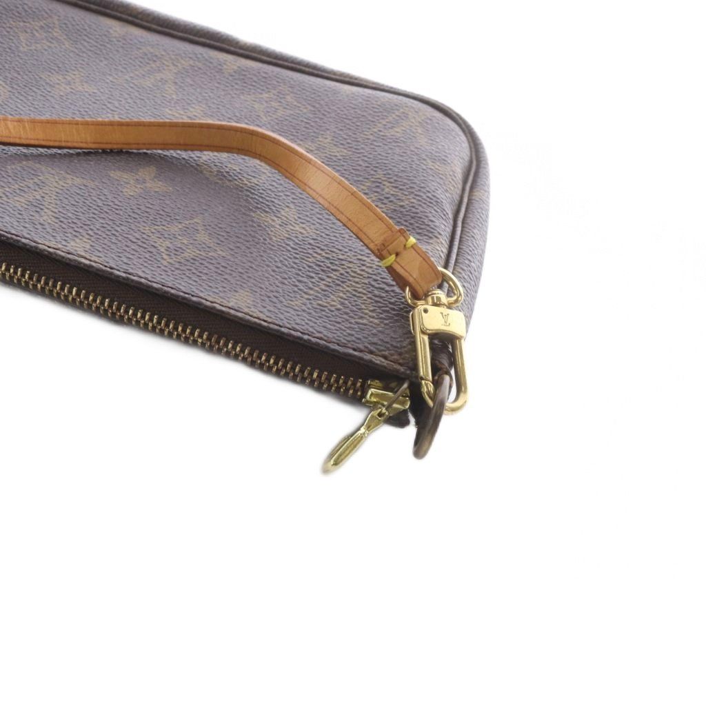 Louis Vuitton Monogram Pochette Soirle Pouch Brown — view 6