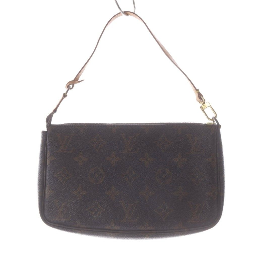 Louis Vuitton Monogram Pochette Soirle Pouch Brown