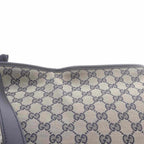 Gucci GG Canvas Sherry Line Shoulder Bag Brown Navy — view 8