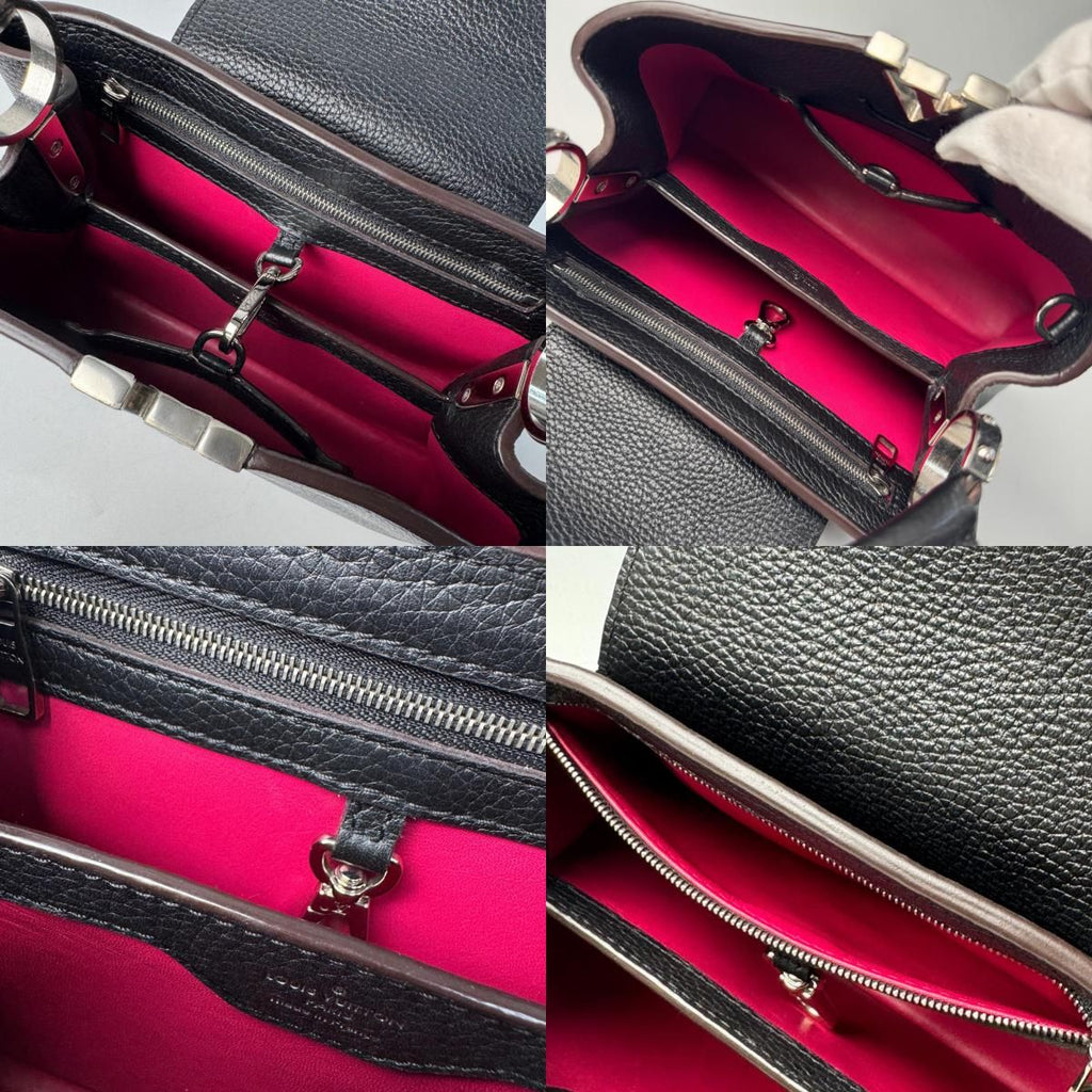 Louis Vuitton Capucines BB 2-Way Shoulder Bag Black — view 8