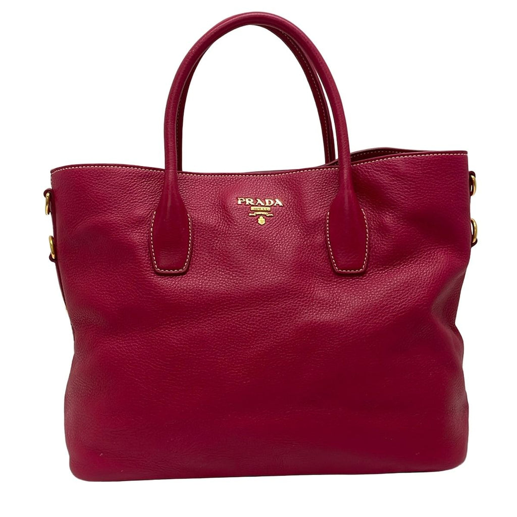 Prada Tote Pink Leather