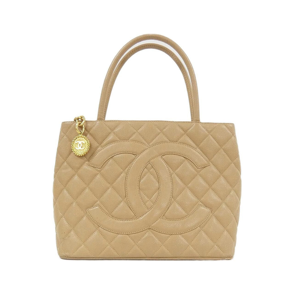 Chanel Vintage Bag Handbag Beige