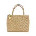 Chanel Vintage Bag Handbag Beige