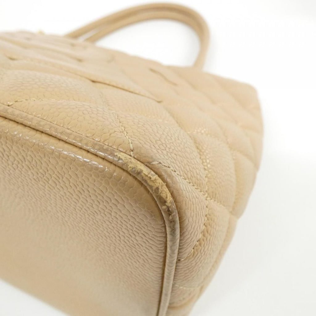 Chanel Vintage Bag Handbag Beige — view 3
