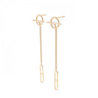 Hermes Echappee Earrings Gold — view 2