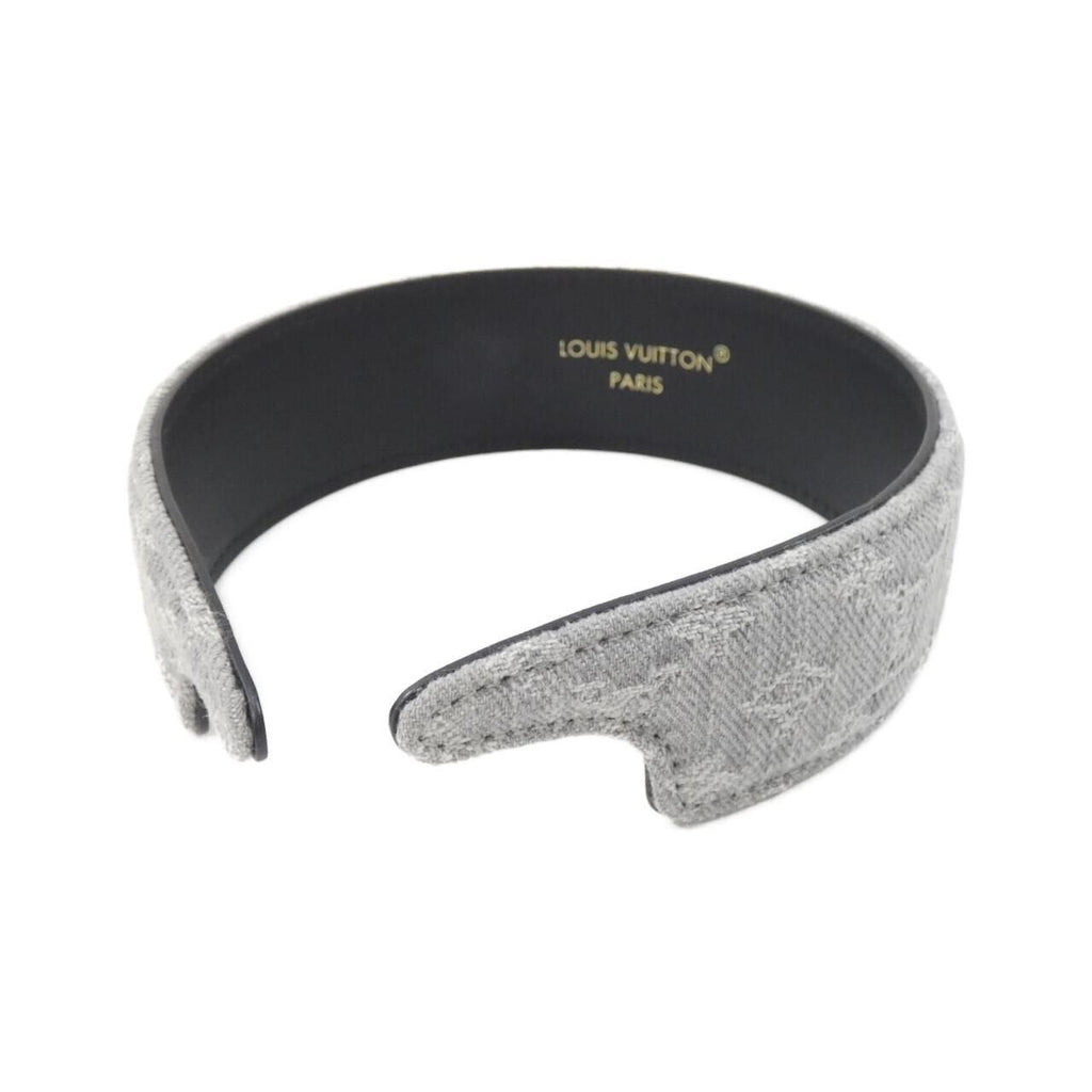 Louis Vuitton Monogram Denim Headband LV Outline Hairaccessories — view 2
