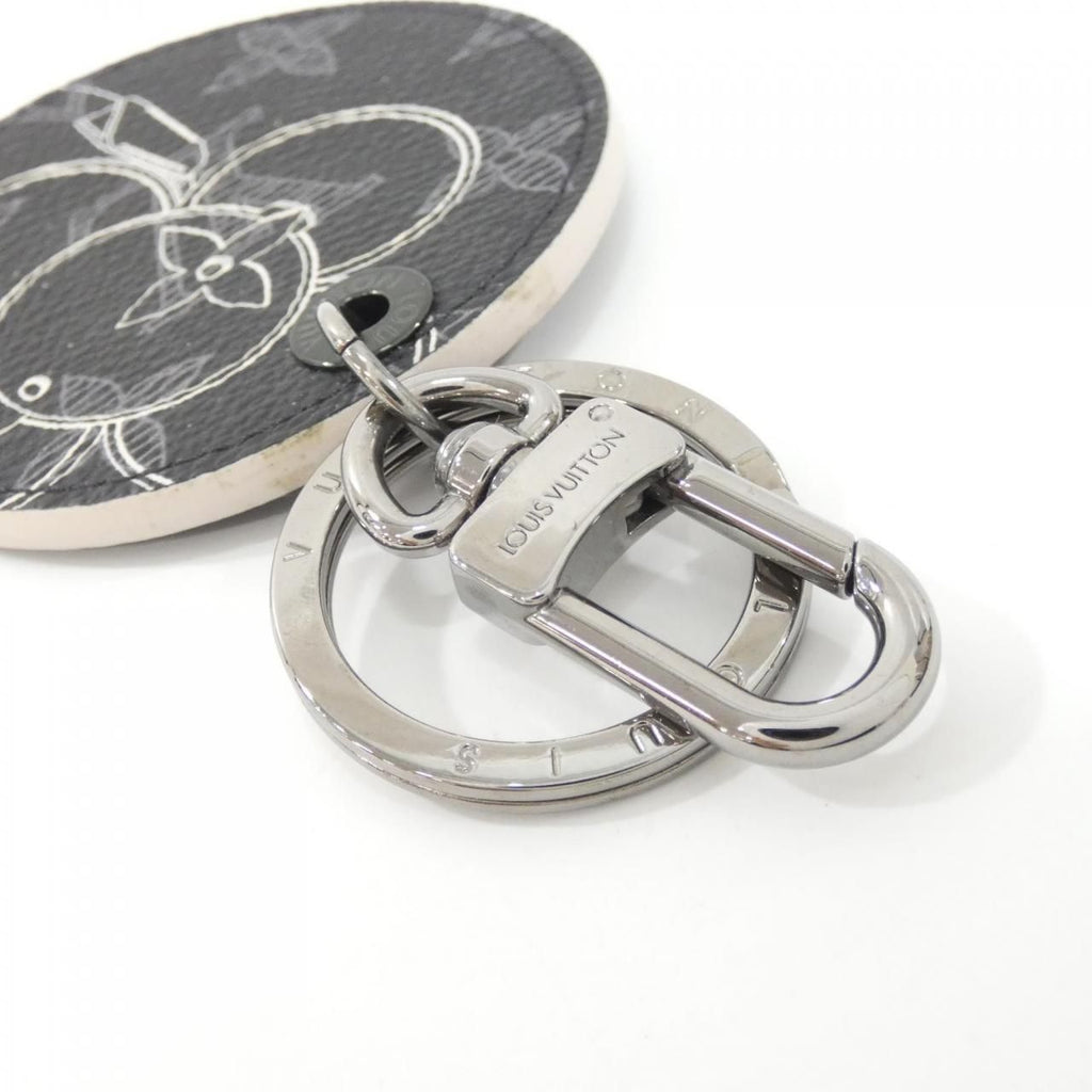 Louis Vuitton Monogram Eclipse Porte Cles Vivienne Keyring Key Holder — view 5