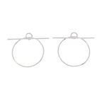 Hermes Echappee Earrings Silver