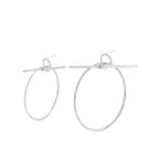 Hermes Echappee Earrings Silver — view 2