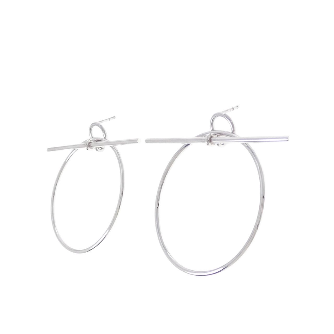 Hermes Echappee Earrings Silver — view 2