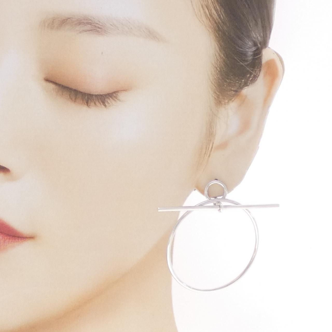 Hermes Echappee Earrings Silver — view 4