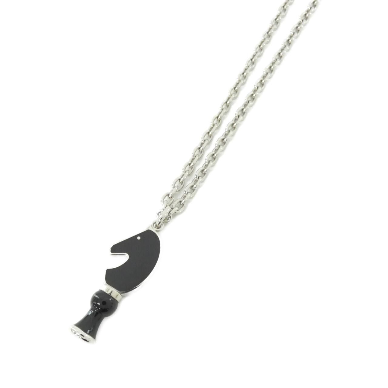Hermes Cavalier Necklace Silver