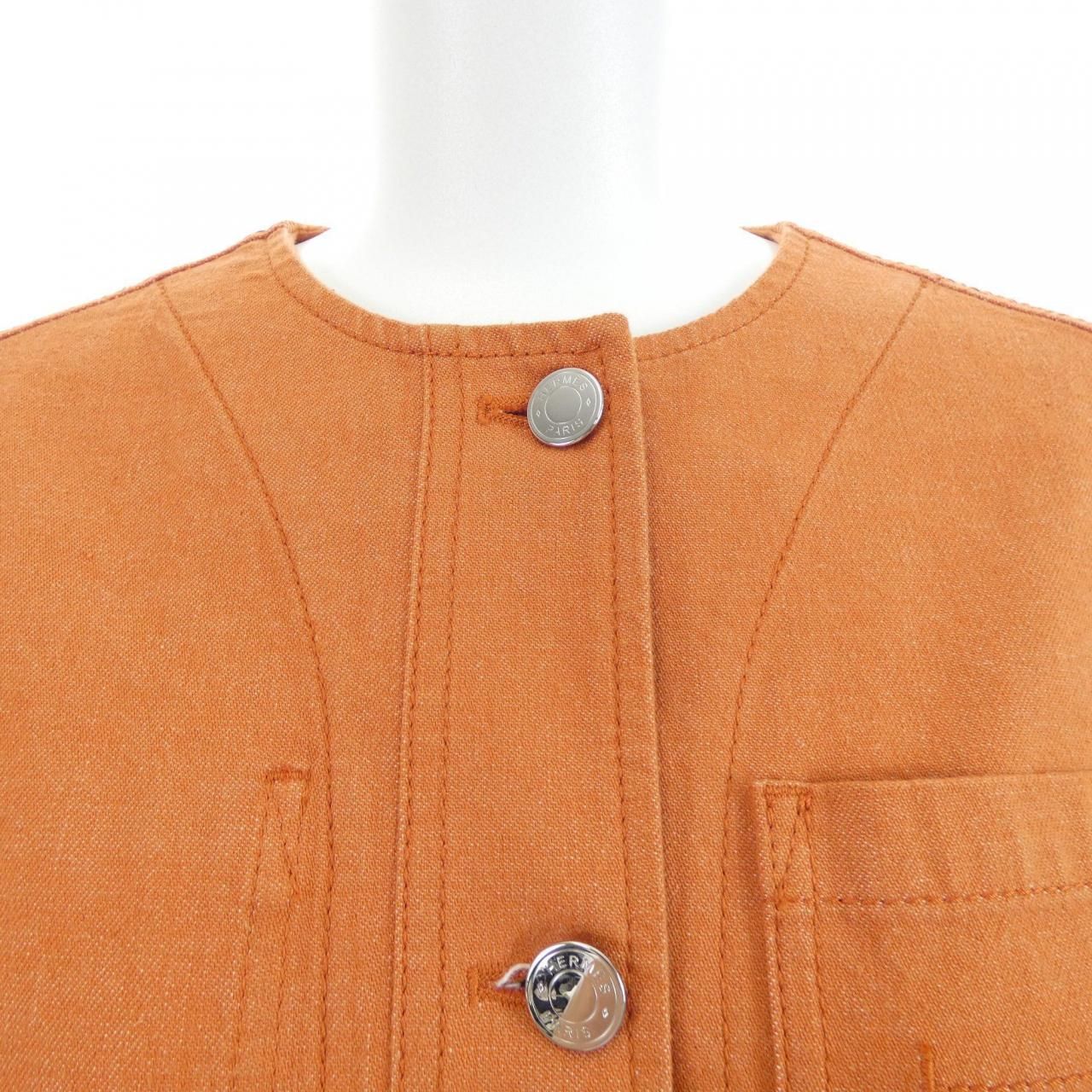 Hermes Clou de Selle Denim Jacket — view 5