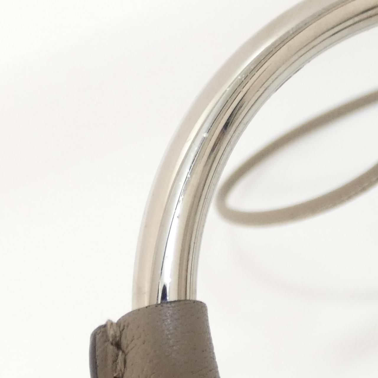 Hermes Loop Necklace Silver — view 3