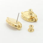 Hermes Mini Maillon Earrings — view 4