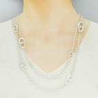 Hermes Farandole Necklace Silver — view 6