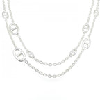 Hermes Farandole Necklace Silver