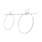 Hermes Echappee Earrings Silver — view 2