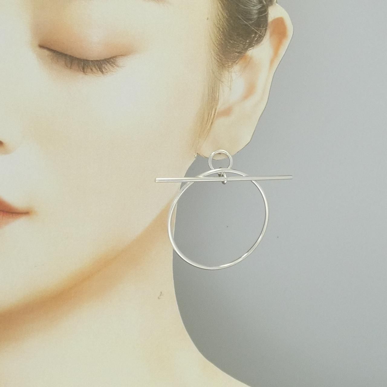 Hermes Echappee Earrings Silver — view 4