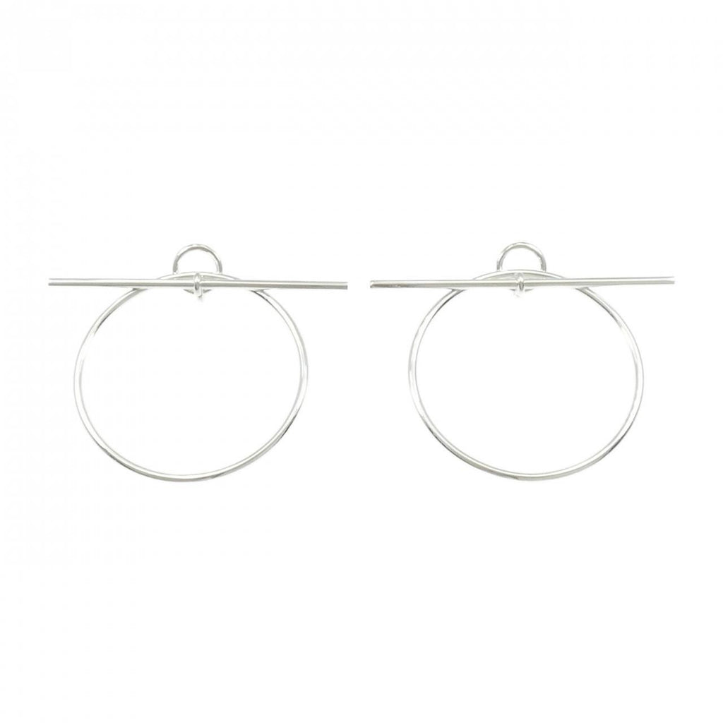 Hermes Echappee Earrings Silver
