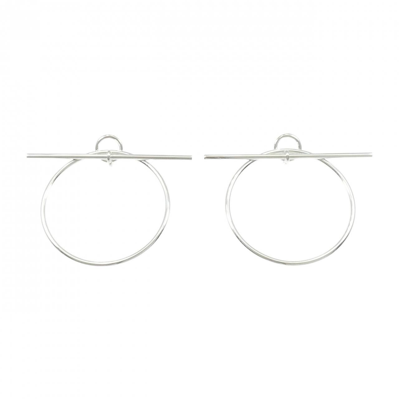 Hermes Echappee Earrings Silver