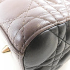 Dior Lady Bag Handbag Gray — view 3