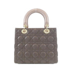 Dior Lady Bag Handbag Gray — view 2