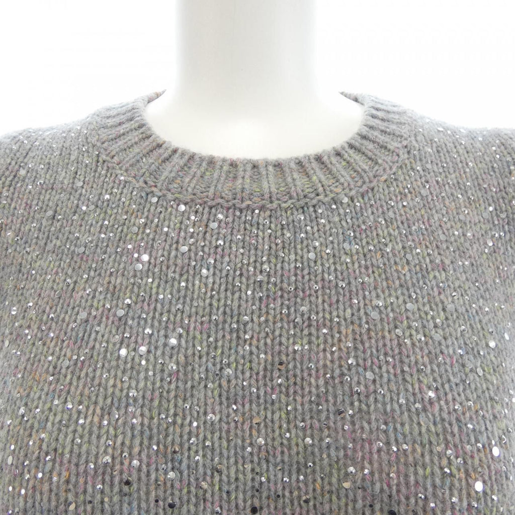 Chanel Knit Sweater Gray — view 6