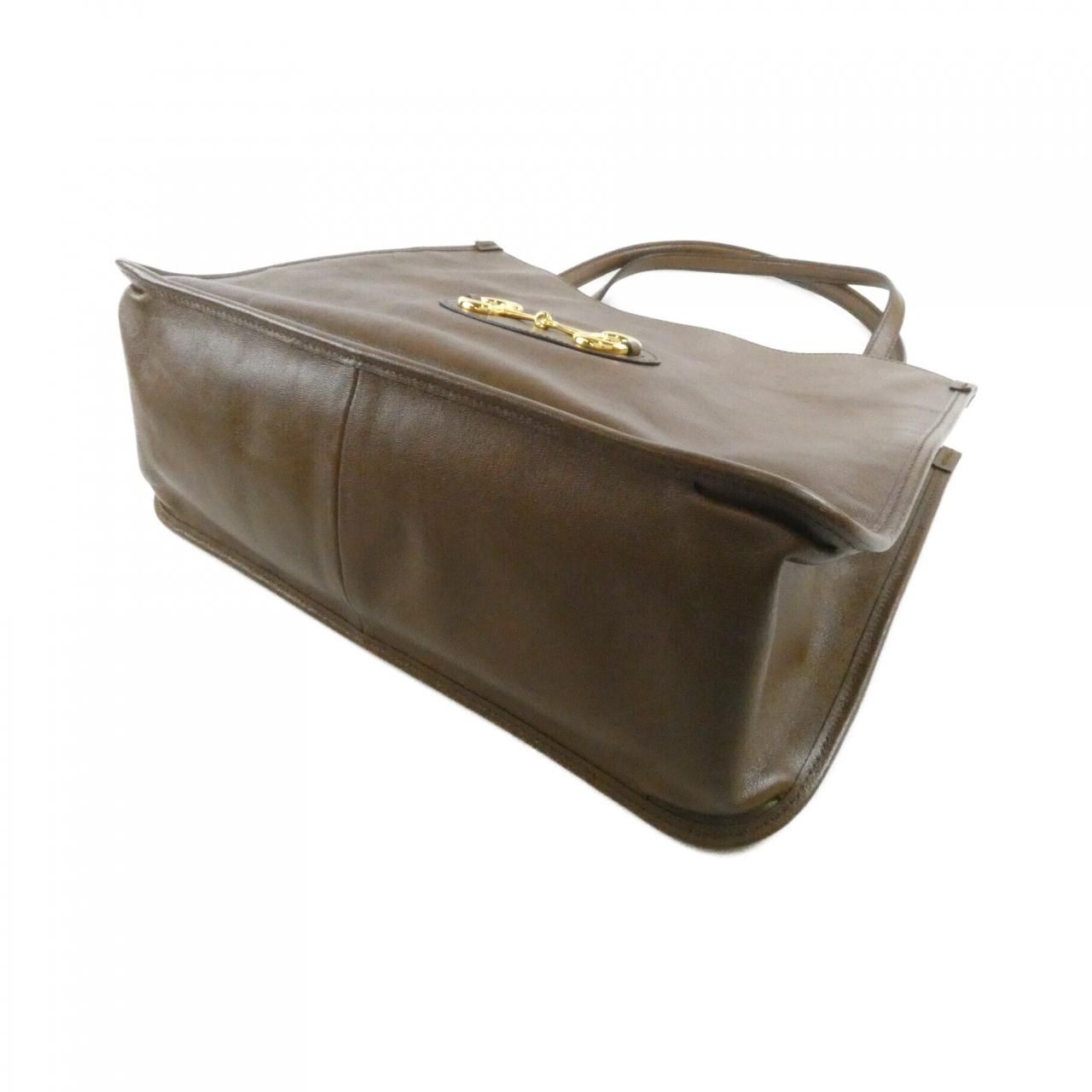 Gucci Horsebit Bag Handbag Brown — view 3