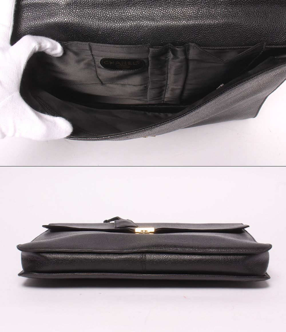Chanel Business Briefcase Gold — view 3