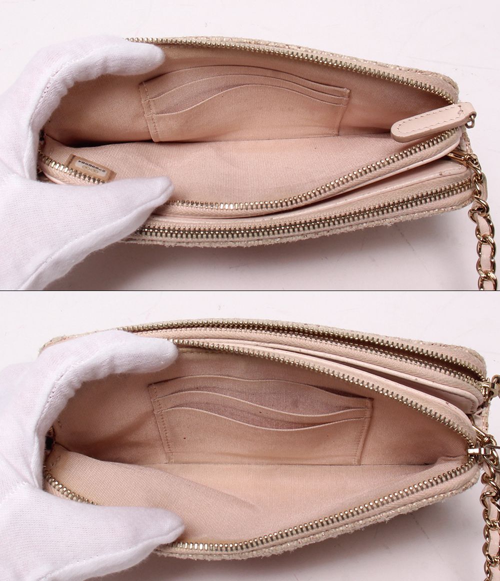 Chanel Chain Wallet Shoulder Bag Crossbody Gold 27 — view 5